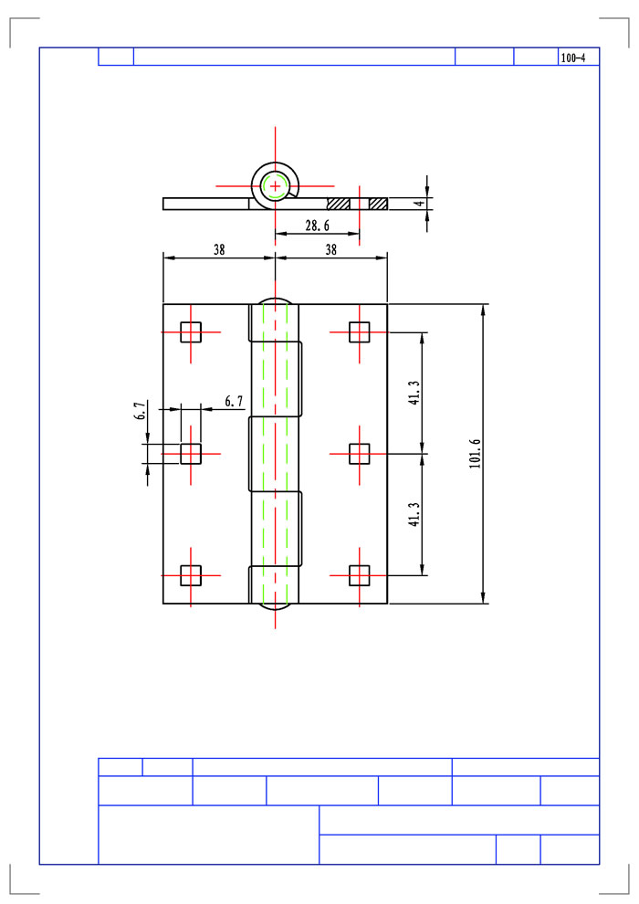100-4不銹鋼鉸鏈